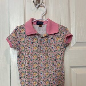 Polo by Ralph Lauren Kids Pink Floral Polo